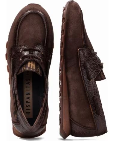 HISPANITAS MOCASSIN BATEAU HI264908 ZINNIA ESPRESSOC002
