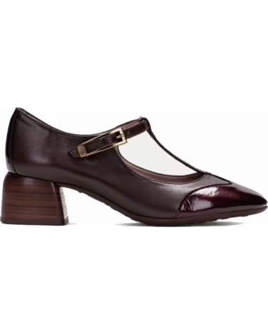 HISPANITAS ZAPATOS CON TACON PARA MUJER BHI265094 CHAROL BORDOC001 BURDEOS