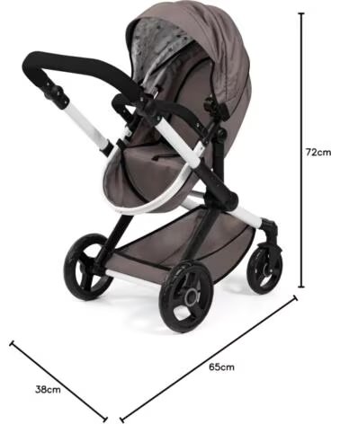 BAYER CARRITO MUÑECAS COMBI XEO 17086AA GRIS