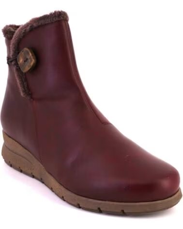 VALERIAS 2812 BOTINES DE MUJER BURDEOS PIEL