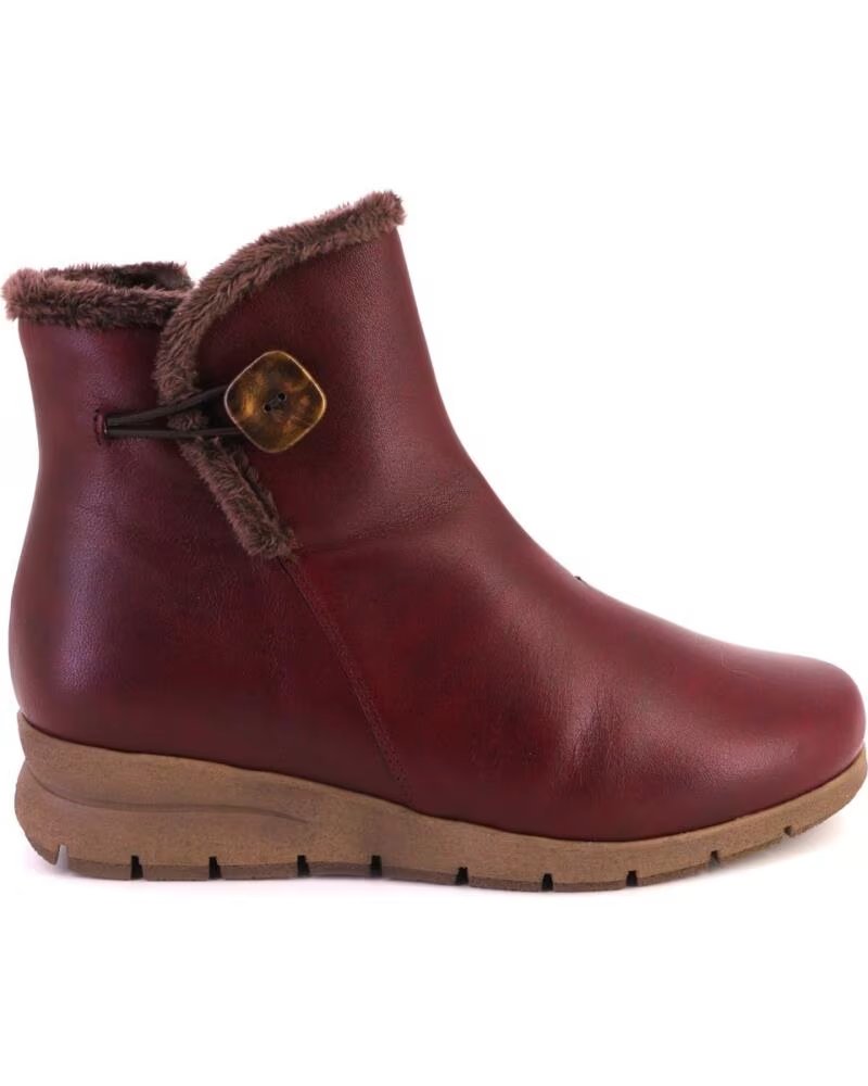 VALERIAS 2812 BOTINES DE MUJER BURDEOS PIEL