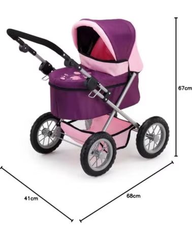 BAYER CARRO MUÑECAS TRENDY 13057AA LAVANDA