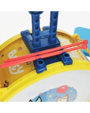 REIG CONJUNTO BATERÍA MUSICAL BLUEY 2435 AZUL CLARO