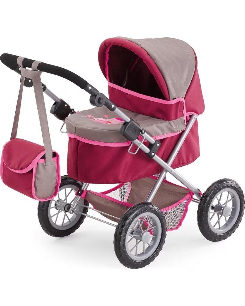 BAYER CARRITO DE MUÑECAS TRENDY ROYAL PINK DESIGN 13078 ROSA OSCURO