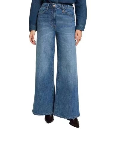 MORGAN JEANS AMPI A VITA ALTA 262-PEXA AZUL