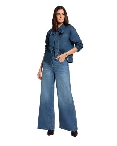 MORGAN JEANS AMPI A VITA ALTA 262-PEXA AZUL