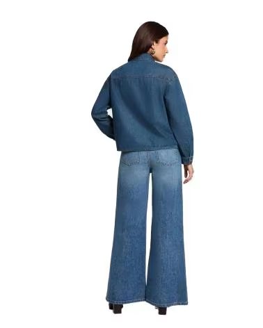 MORGAN JEANS AMPI A VITA ALTA 262-PEXA AZUL