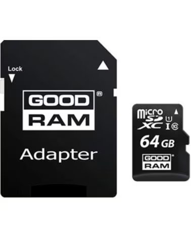 GOODRAM micro mem sd 64gb m1aa cl10 uhs - iadapt