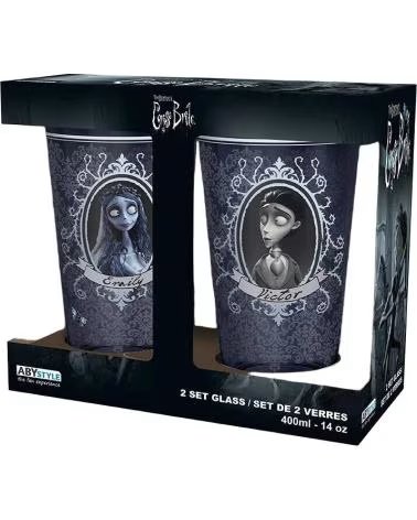 ABYSTYLE Juego de dos vasos la novia cadaver victor y emily