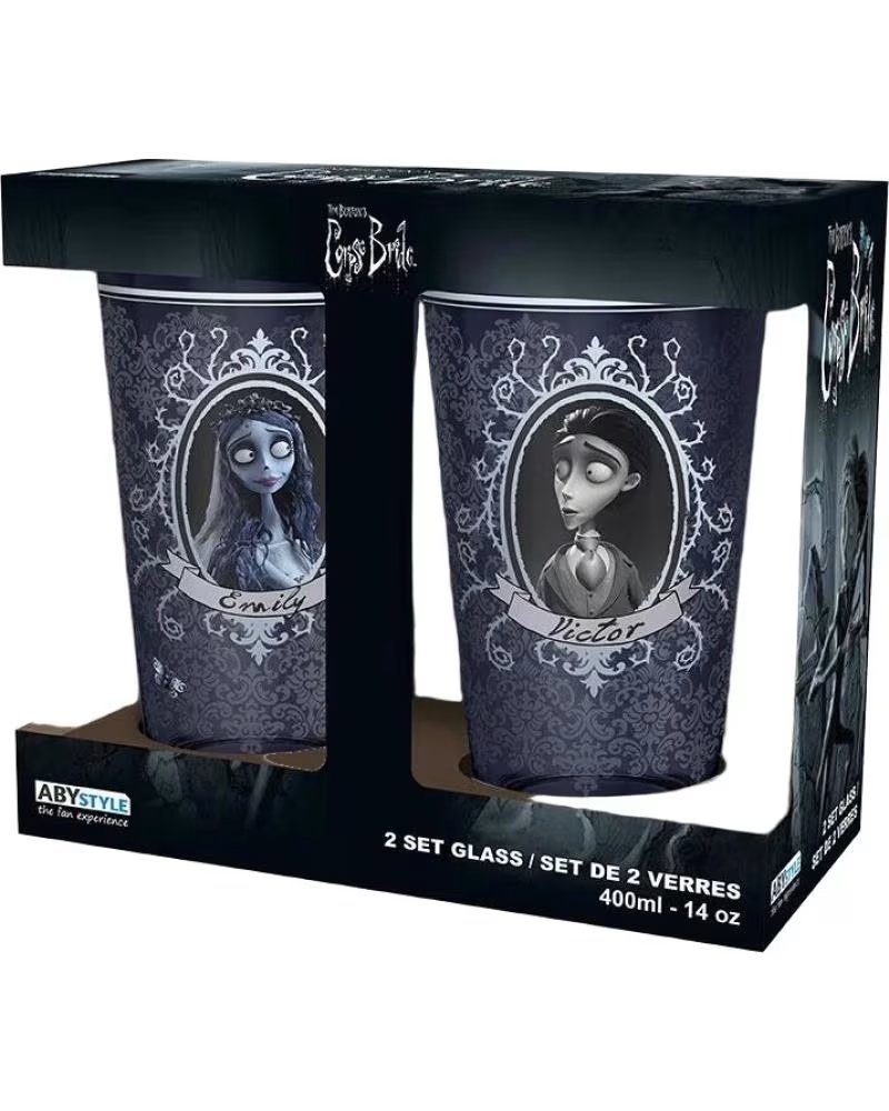 ABYSTYLE Juego de dos vasos la novia cadaver victor y emily