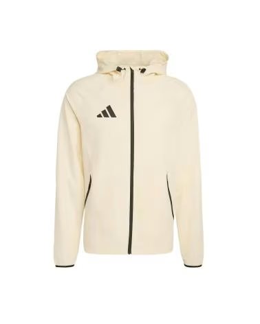 ADIDAS CASACO CORTA-VENTO TIRO TRAVEL SLIM-FIT BEIGE-BLANC