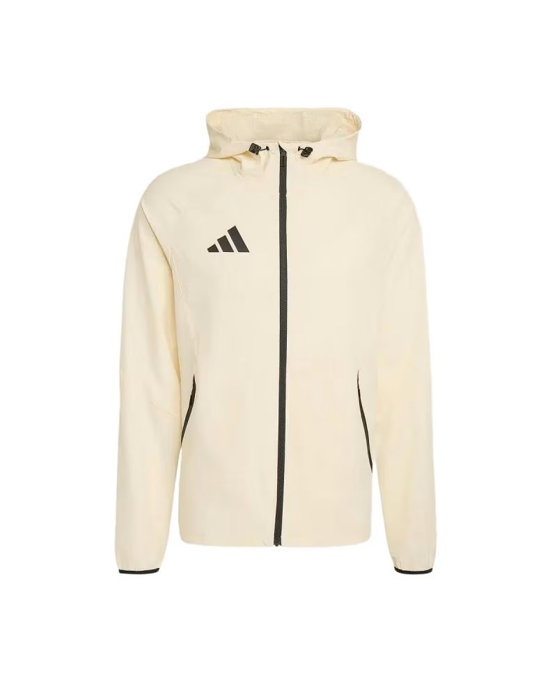 ADIDAS CASACO CORTA-VENTO TIRO TRAVEL SLIM-FIT BEIGE-BLANC