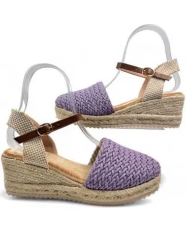 TIMBOS SANDALIA CUNA ESPARTO MUJER 130089 MORADO