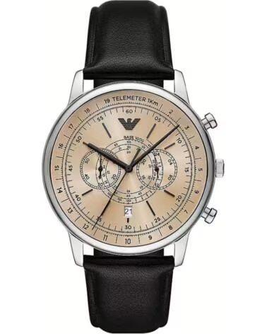 EMPORIO ARMANI AR11634 CHRONOGRAPH UHR MIT LEDERARMBAND NEGRO