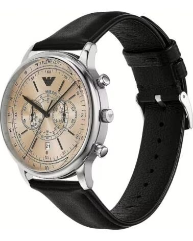 EMPORIO ARMANI AR11634 CHRONOGRAPH UHR MIT LEDERARMBAND NEGRO