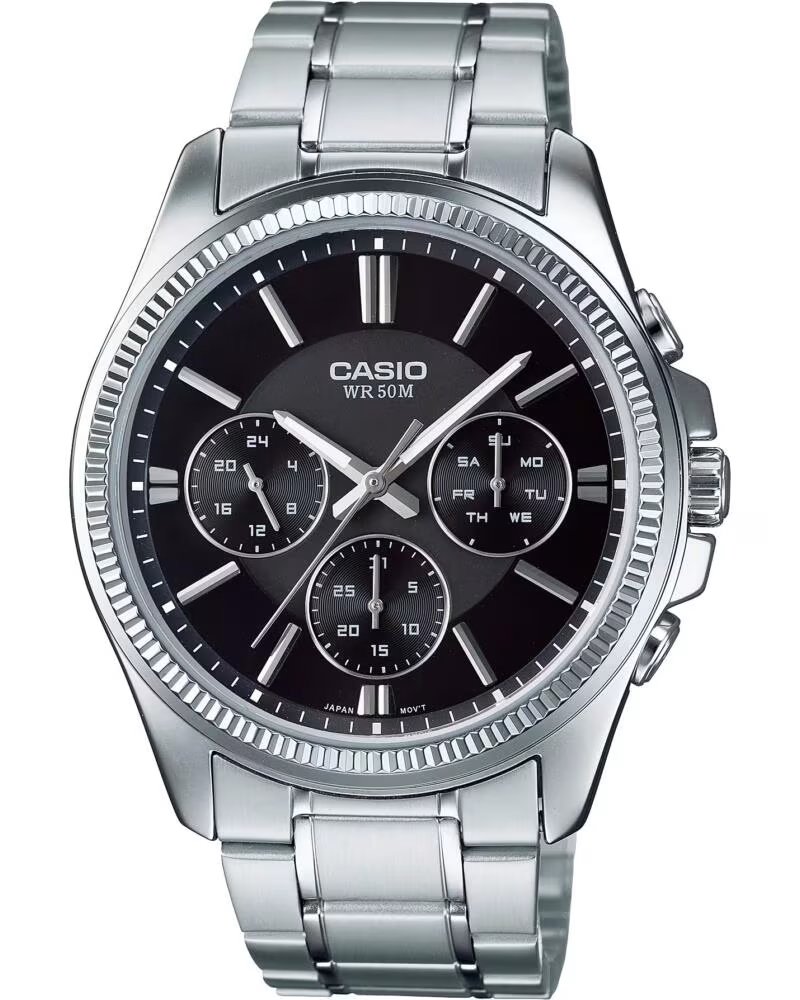 RELOJ CASIO MTP-1375D-1AVDF ACERO INOXIDABLE PLATEADO GRIS