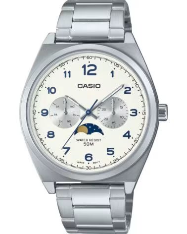 CASIO MTP-M300D-7AVDF RELOJ DE PULSERA ANALÓGICO PARA HOMBRE CON ESFERA PLATEADA Y CAJA DE ACERO INOXIDABLE GRIS