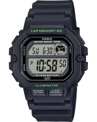 RELOJ CASIO WS-1400H-1A DIGITAL RESINA NEGRO