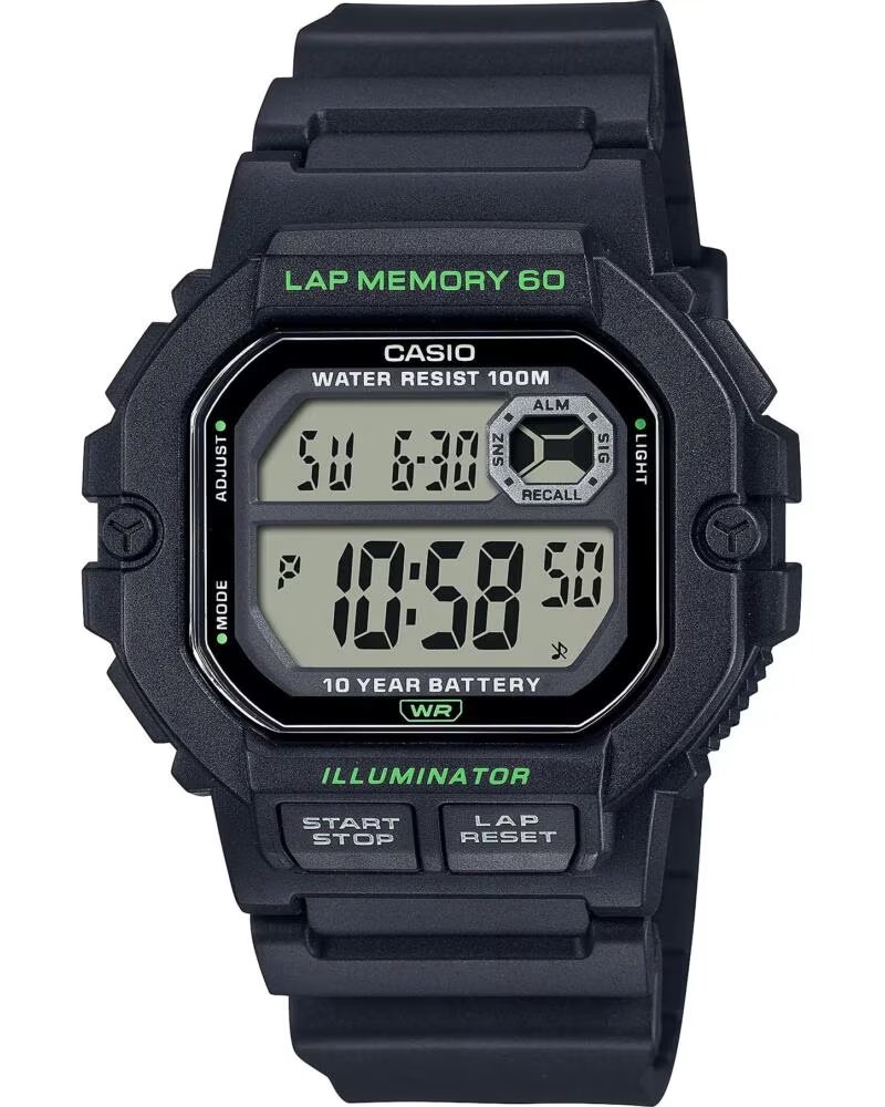 RELOJ CASIO WS-1400H-1A DIGITAL RESINA NEGRO