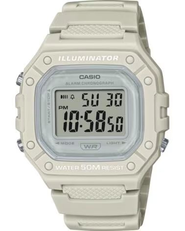 RELOJ CASIO W-218HC-8A DIGITAL DE RESINA PARA HOMBRE BEIGE