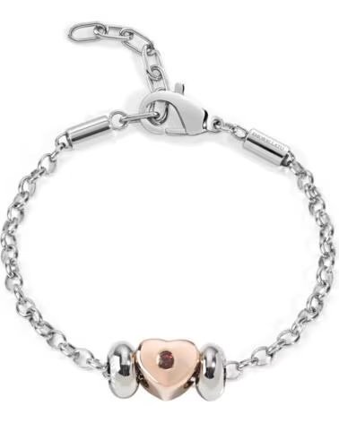 PULSEIRA MORELLATO SCZ447 CORAÇÃO AÇO E CRISTAL