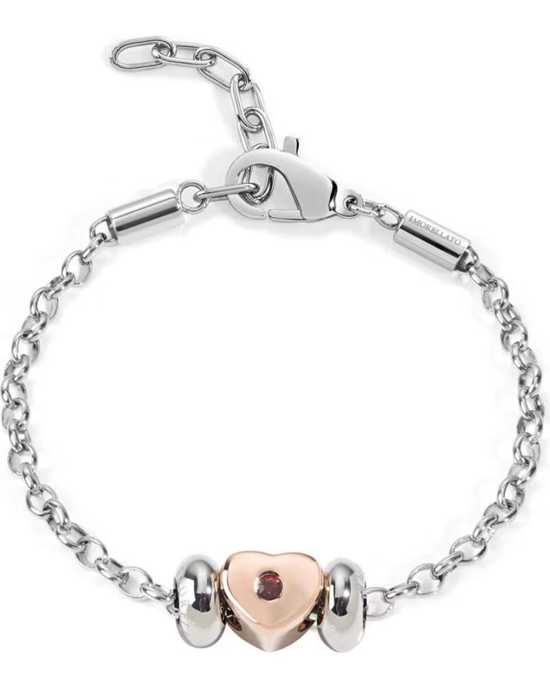 PULSEIRA MORELLATO SCZ447 CORAÇÃO AÇO E CRISTAL