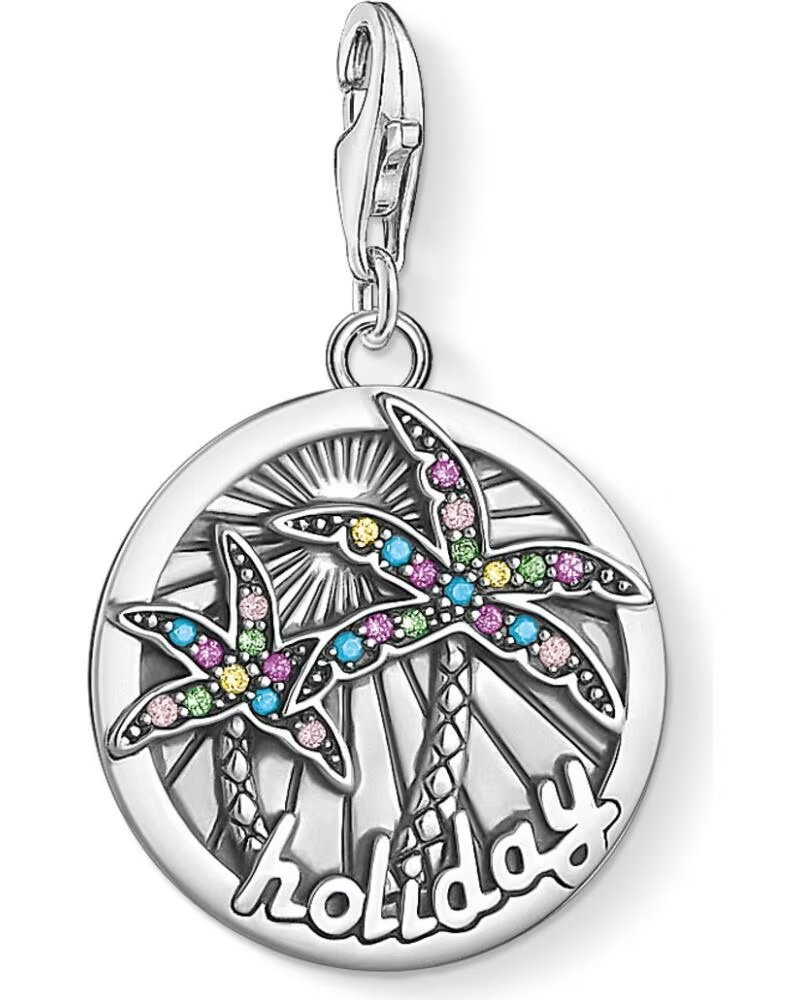 THOMAS SABO 1768-342-7 CHARM PENDENTE PALME HOLIDAY ARGENTO STERLING 925 PLATEADO