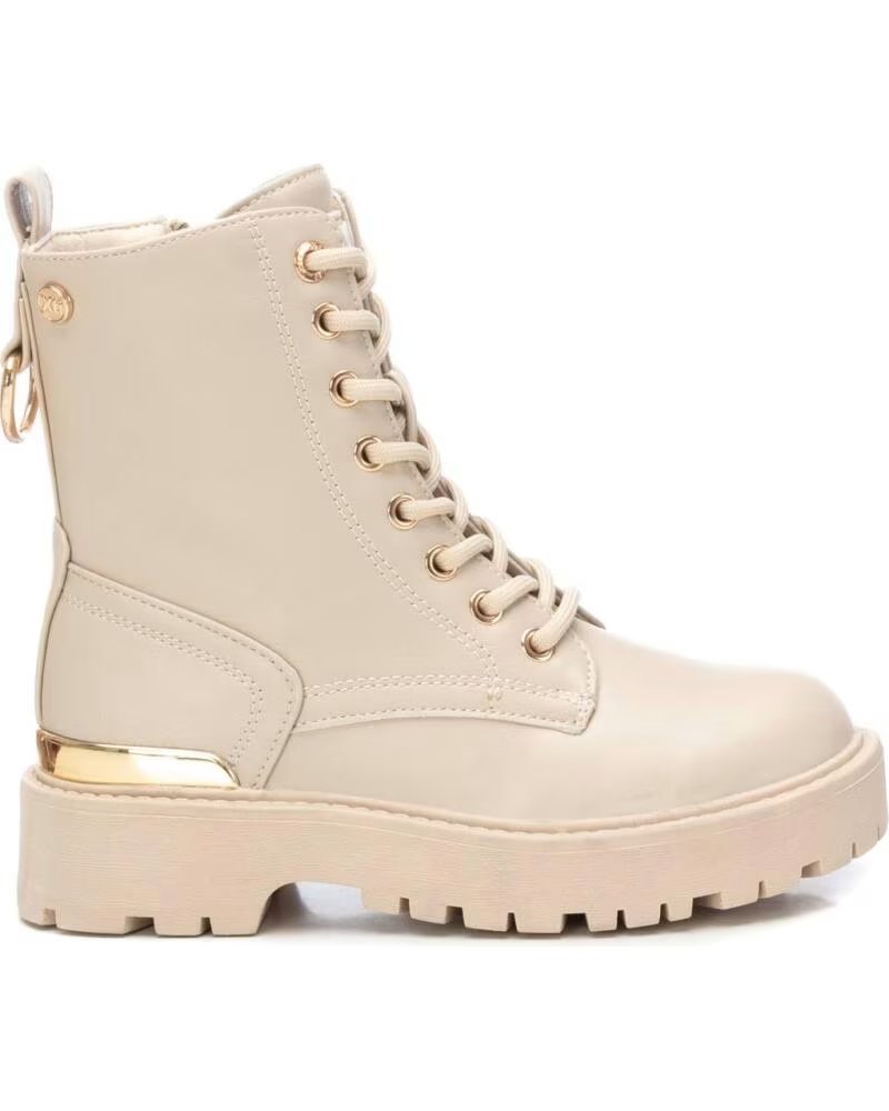 DAMEN STIEFELETTEN XTI 150583 IN BEIGE MIT SCHNÜRUNG