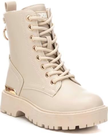 DAMEN STIEFELETTEN XTI 150583 IN BEIGE MIT SCHNÜRUNG