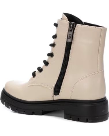 XTI 150986 BEIGE SCHNÜRSTIEFELETTEN IM MILITÄRSTIL