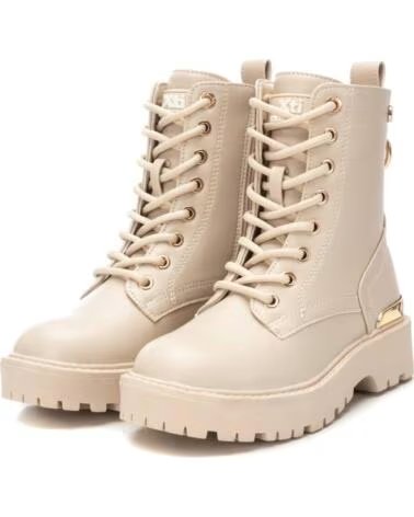 DAMEN STIEFELETTEN XTI 150583 IN BEIGE MIT SCHNÜRUNG