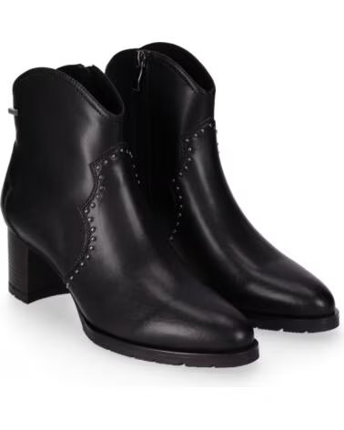 CHIKA10 RE BERBERIS 01 BOTAS DE PELE SALTO MÉDIO NEGRO-BLACK
