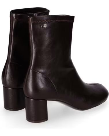 CHIKA10 DUQUESA BOTTINES SIMILI CUIR TALON MOYEN MARRON MARRON-BROWN
