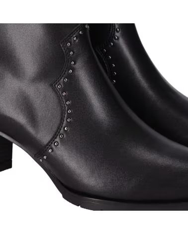 CHIKA10 RE BERBERIS 01 BOTAS DE PELE SALTO MÉDIO NEGRO-BLACK