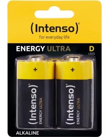 INTENSO ENERGY ULTRA ALCALINA D LR20 PACK DE 2 BATERÍAS 7501442