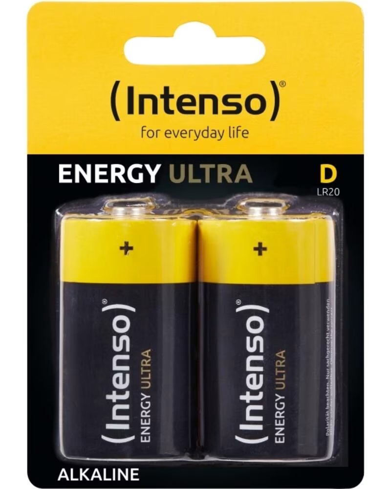 INTENSO ENERGY ULTRA ALCALINA D LR20 PACK DE 2 BATERÍAS 7501442