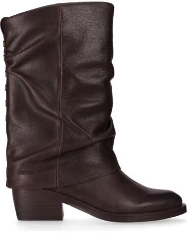 CHIKA10 ARENAL 02 BOTAS DE CAMURÇA PARA MULHER SALTO BAIXO CASTANHO MARRON-BROWN