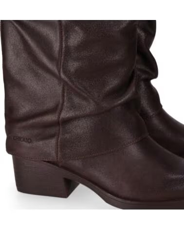 CHIKA10 ARENAL 02 BOTAS DE CAMURÇA PARA MULHER SALTO BAIXO CASTANHO MARRON-BROWN
