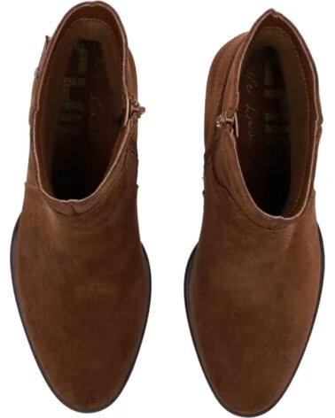 CHIKA10 FORNELS 03 CUERO-TAN BOTAS DE CAMURÇA FEMININAS SALTO MÉDIO