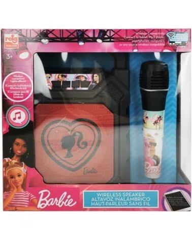 REIG BAFLE CON MICRÓFONO BARBIE 4420 ROSA OSCURO