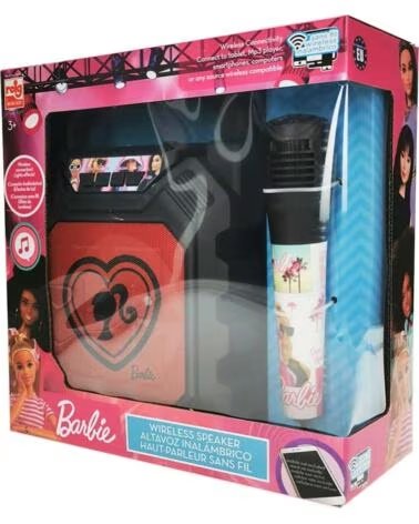 REIG BAFLE CON MICRÓFONO BARBIE 4420 ROSA OSCURO