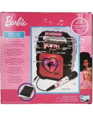 REIG BAFLE CON MICRÓFONO BARBIE 4420 ROSA OSCURO