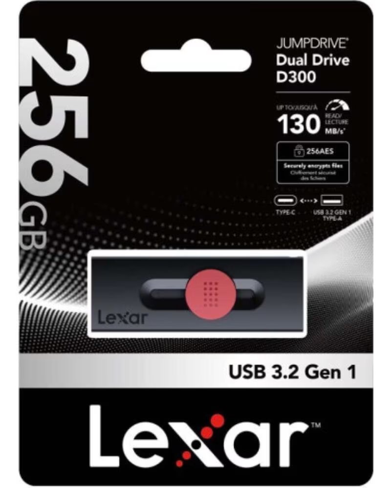 LEXAR Memoria usb tipo c - usb tipo a 256gb
