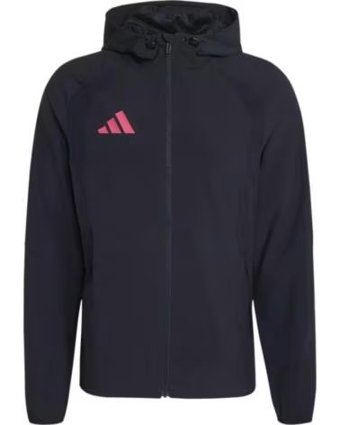 ADIDAS VESTE COUPE-VENT TIRO TRAVEL NOIR ET ROUGE NEGRO