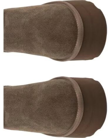 BB UP 1029 DAMEN STIEFELETTE VELOURSLEDER DOPPELTE SOHLE GRAU GREY