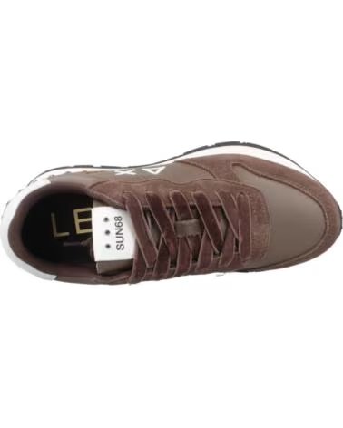 SUN68 ZAPATILLAS MUJER MODELO ALLY STUDS MARRÓN MRRON