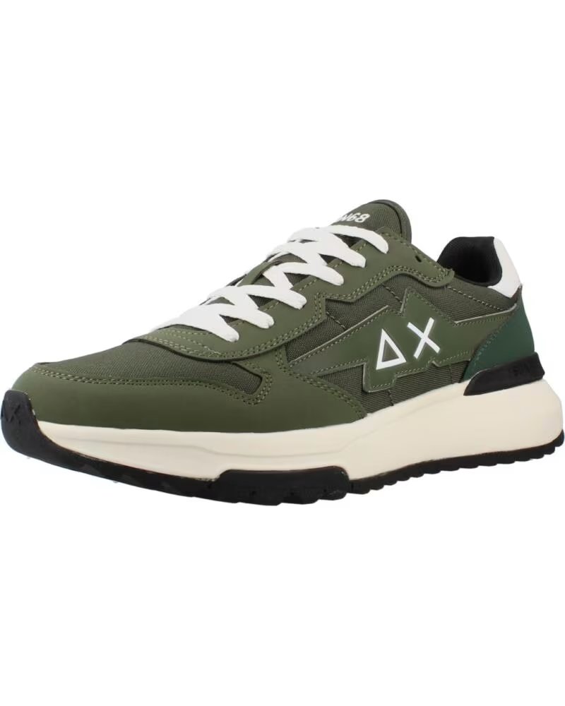 SUN68 SCARPE SNEAKERS UOMO SCPZ45120 VERDE MILITARE MARRóN