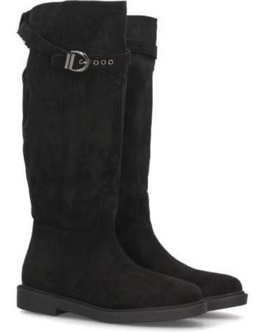 SPORT3PUNTO0 YG1006 BOTAS ALTAS DE ANTELINA NEGRAS CON HEBILLA VARIOS COLORES