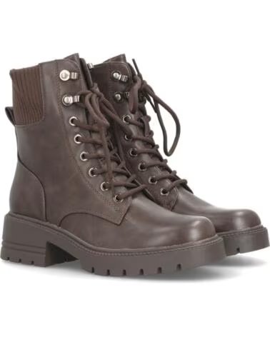 BOTTINES À TALONS SPORT3PUNTO0 2532 MARRON LACETS VARIOS COLORES