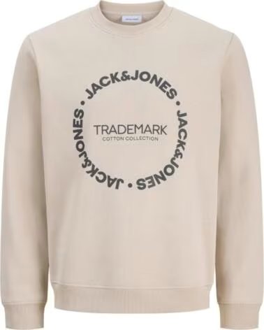 JACK AND JONES FELPA JJBENSON 12298497 BEIGE